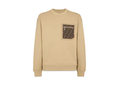 FENDI Men's Cotton Sweatshirt "Beige"