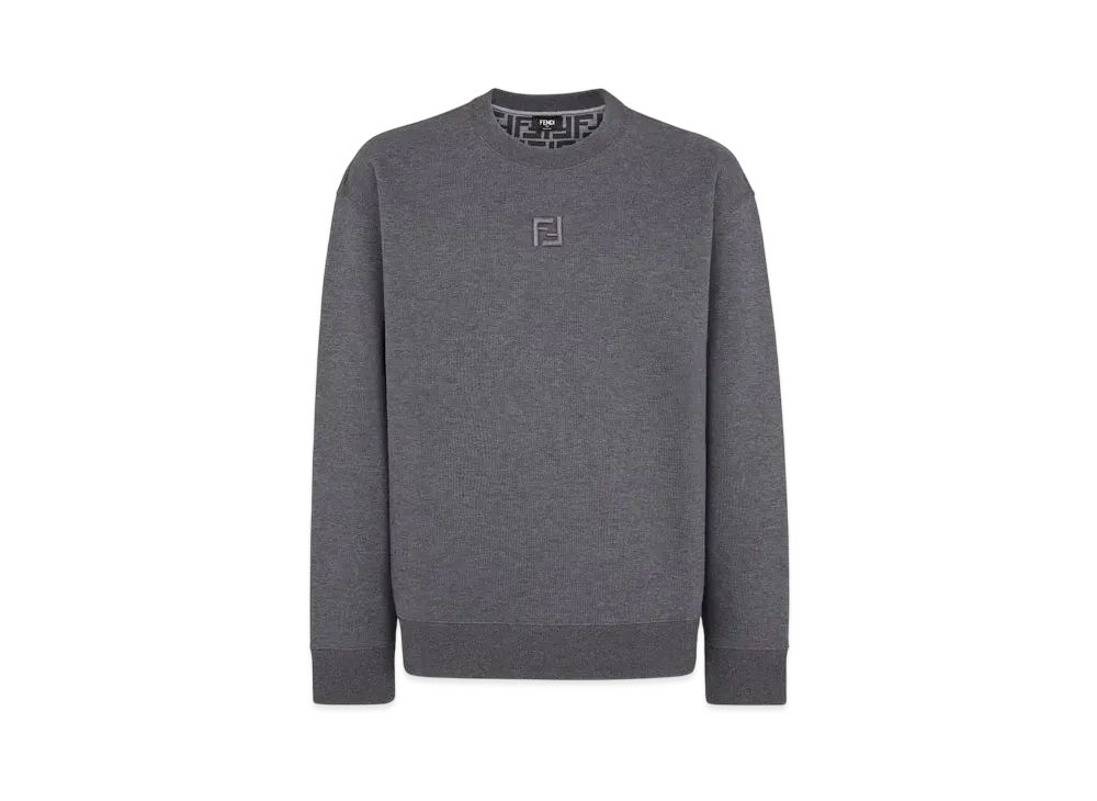 FENDI Men's Cotton Sweatshirt "Gray"