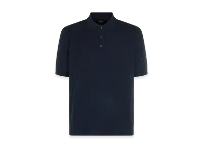 FENDI Tricot Cotton Polo Shirt "Dark Blue"