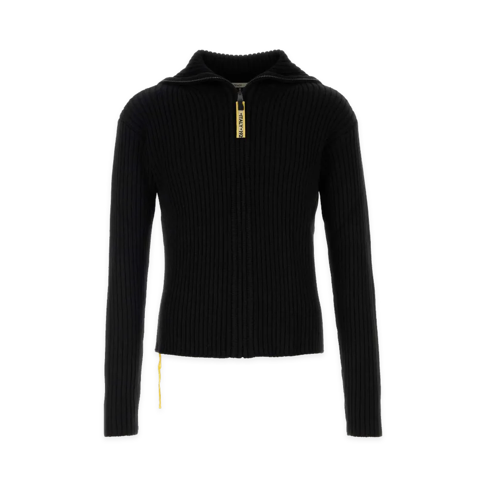 FENDI Wool Blend Cardigan "Black"