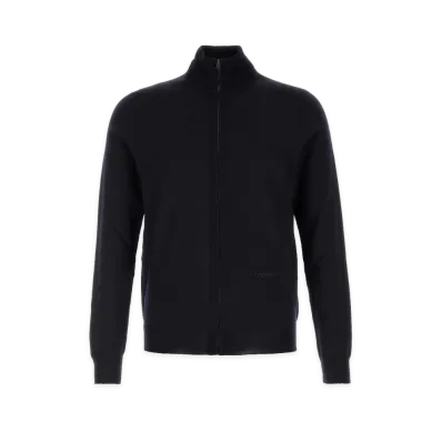 FENDI Stretch Wool Cardigan "Midnight Blue"