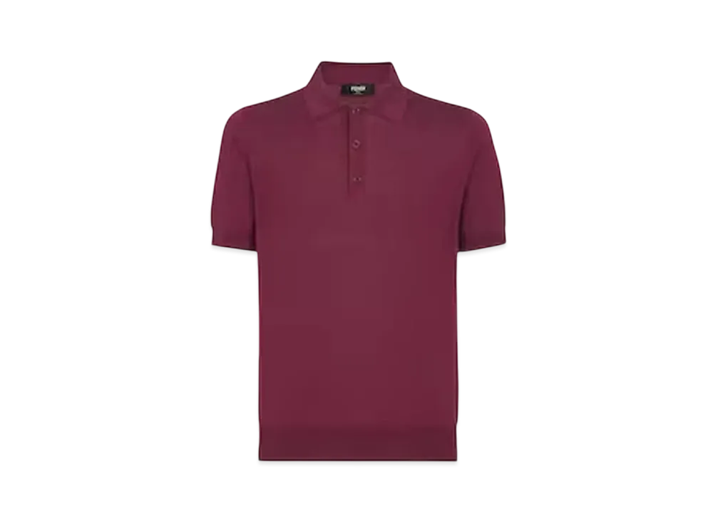 FENDI Men's Wool Polo Shirt "Red"