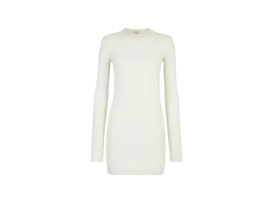 FENDI Women's FF Viscose Dress "White"
