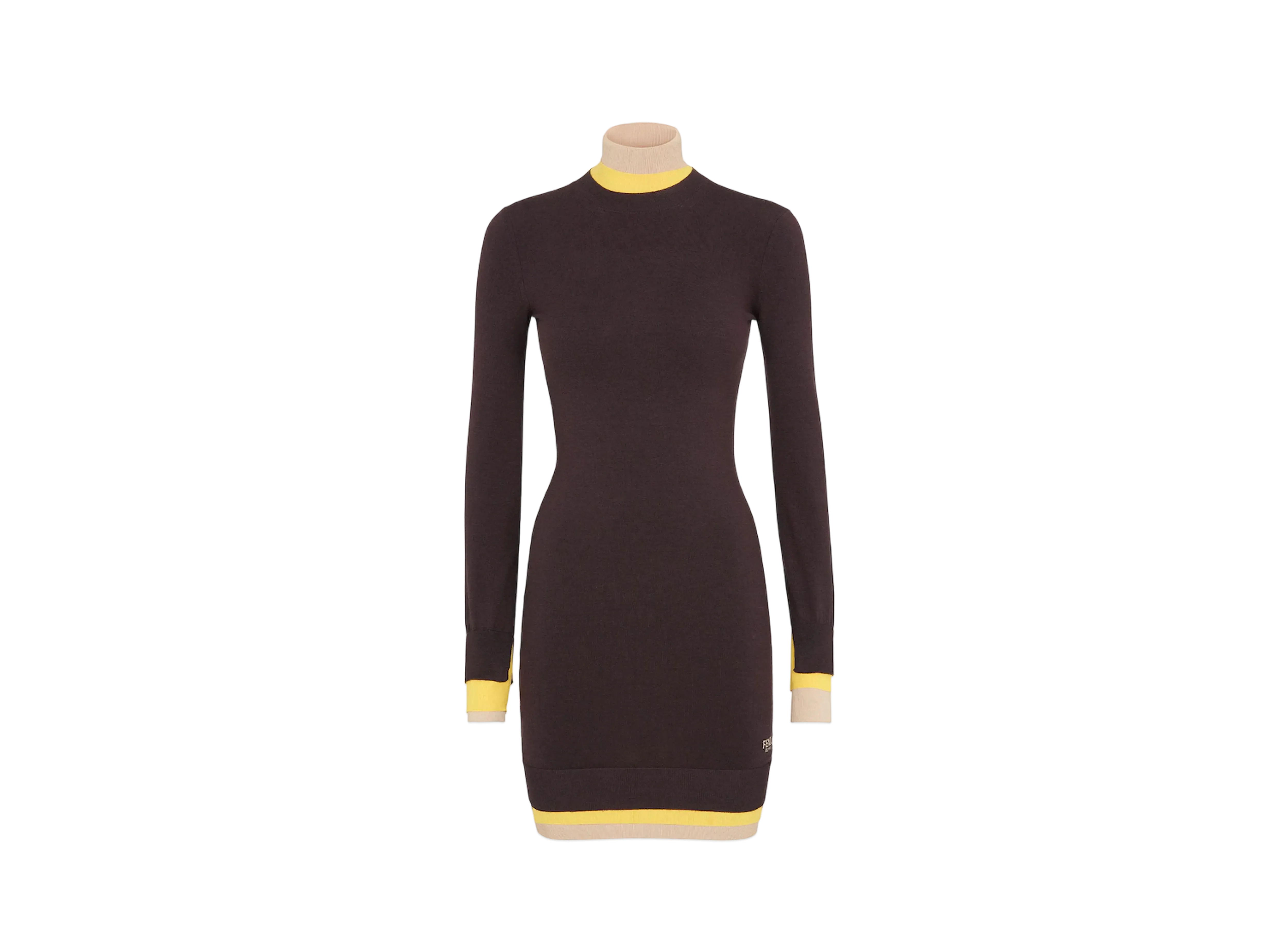 FENDI Women's Wool Dress "Purple"