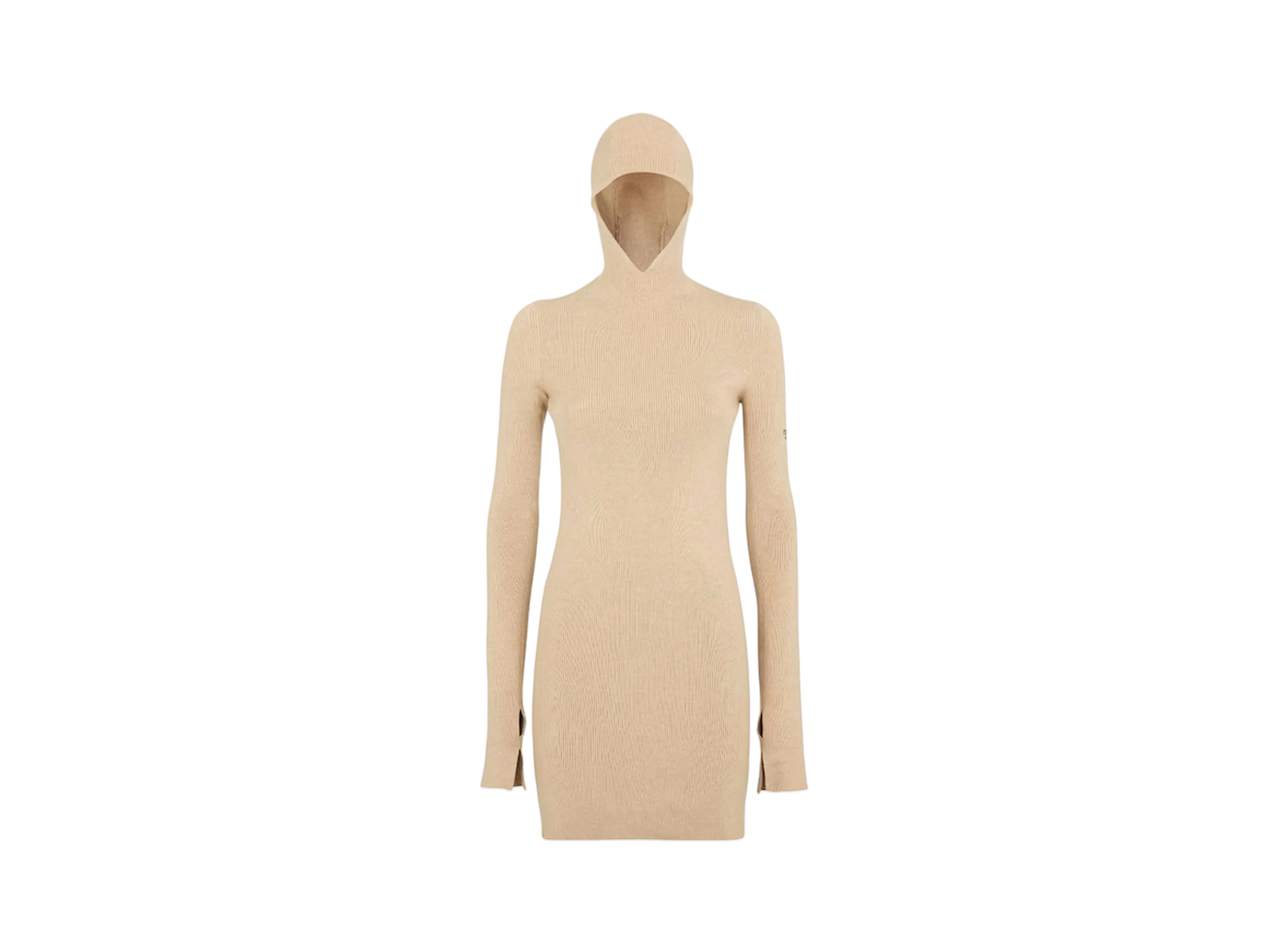 FENDI Women's Silk & Wool Dress "Beige"