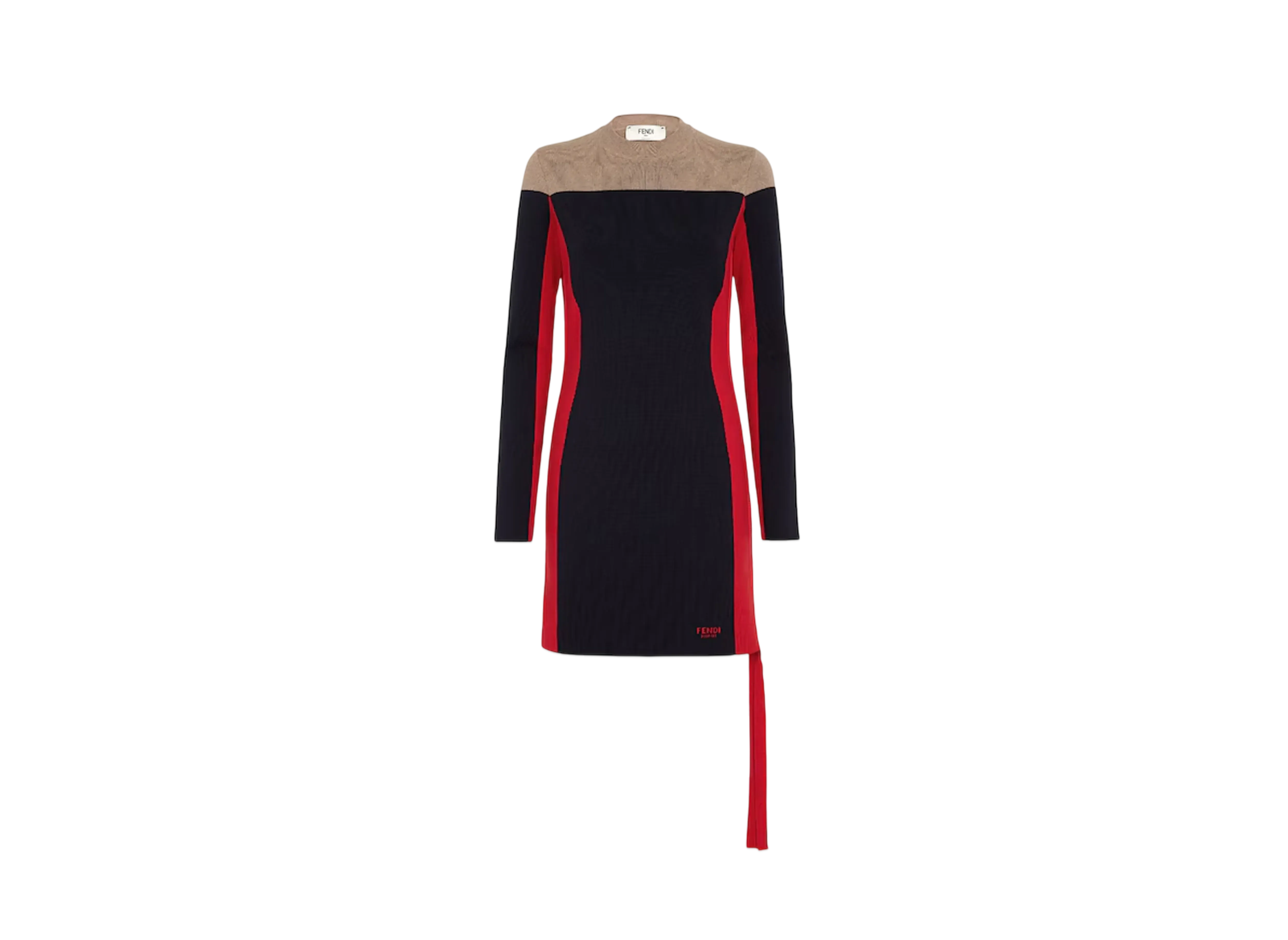 FENDI Women's Wool & Viscose Dress "Blue"