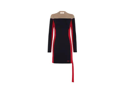 FENDI Women's Wool & Viscose Dress "Blue"