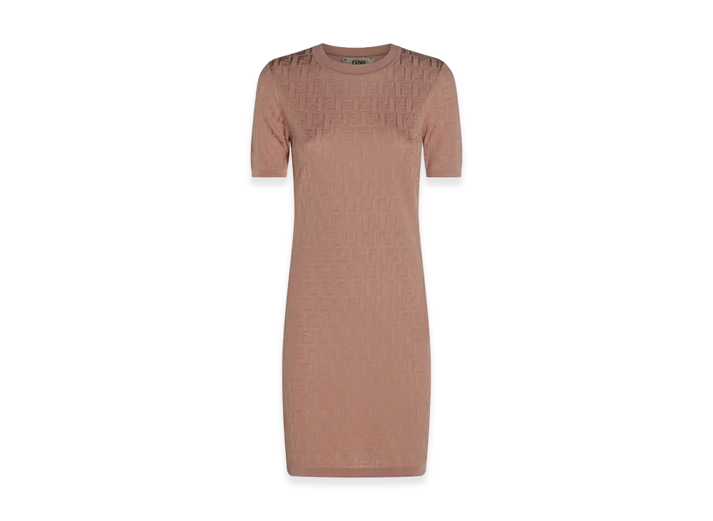 FENDI Women's FF Cotton Dress "Rose"