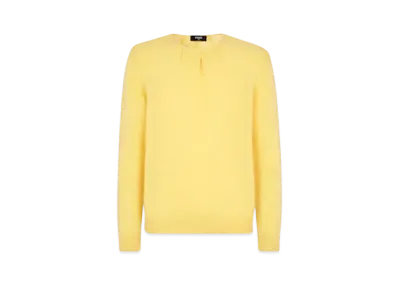 FENDI Men's Mohair Sweater "Yellow"