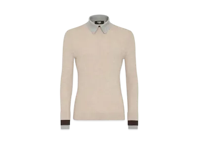 FENDI Men's Wool Sweater "Beige"