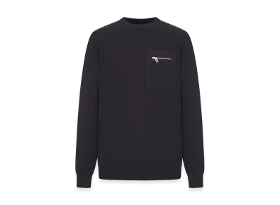FENDI Crew Neck Wool Pullover "Black"