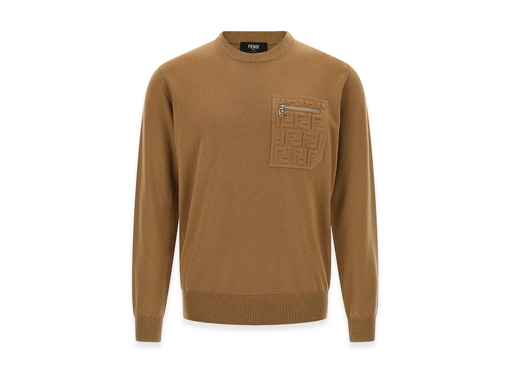 FENDI FF Pocket Sweater "Brown"