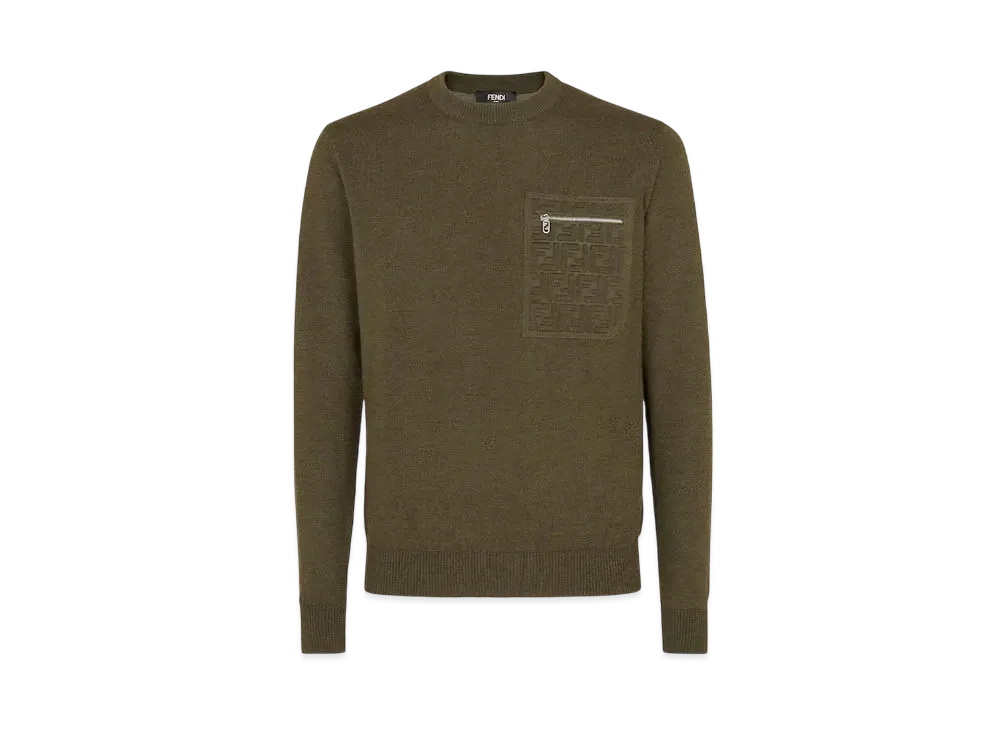 FENDI Men's Sweater Wool "Green"
