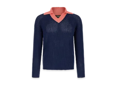 FENDI Cable Braided Sweater "Blue"