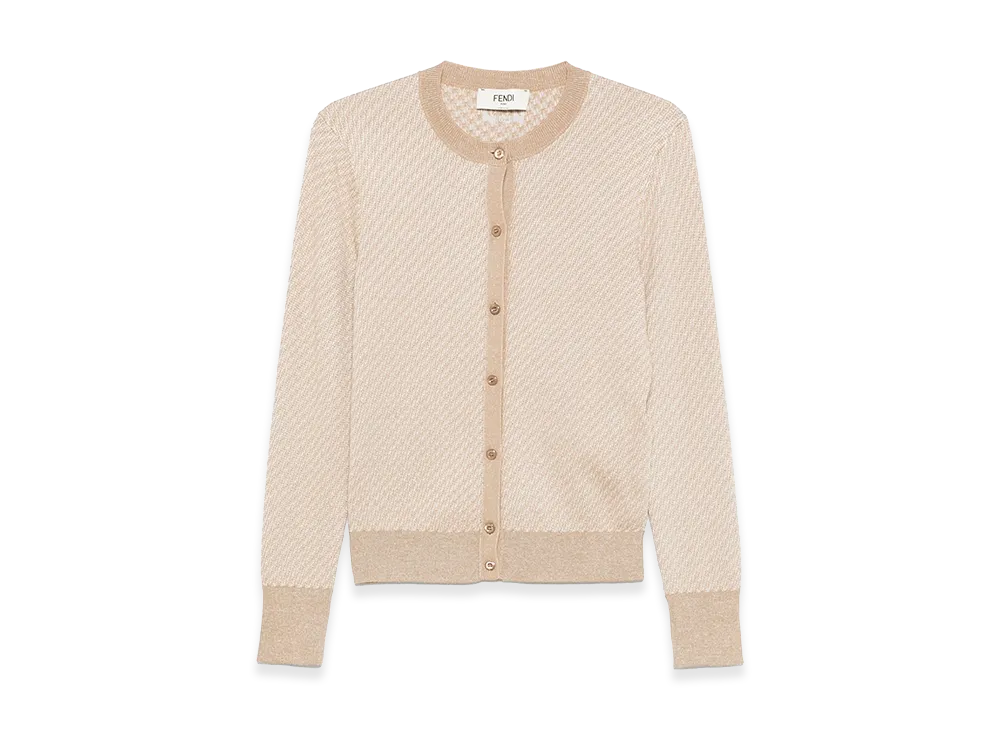 FENDI Women's Kids Cardigan "Beige"