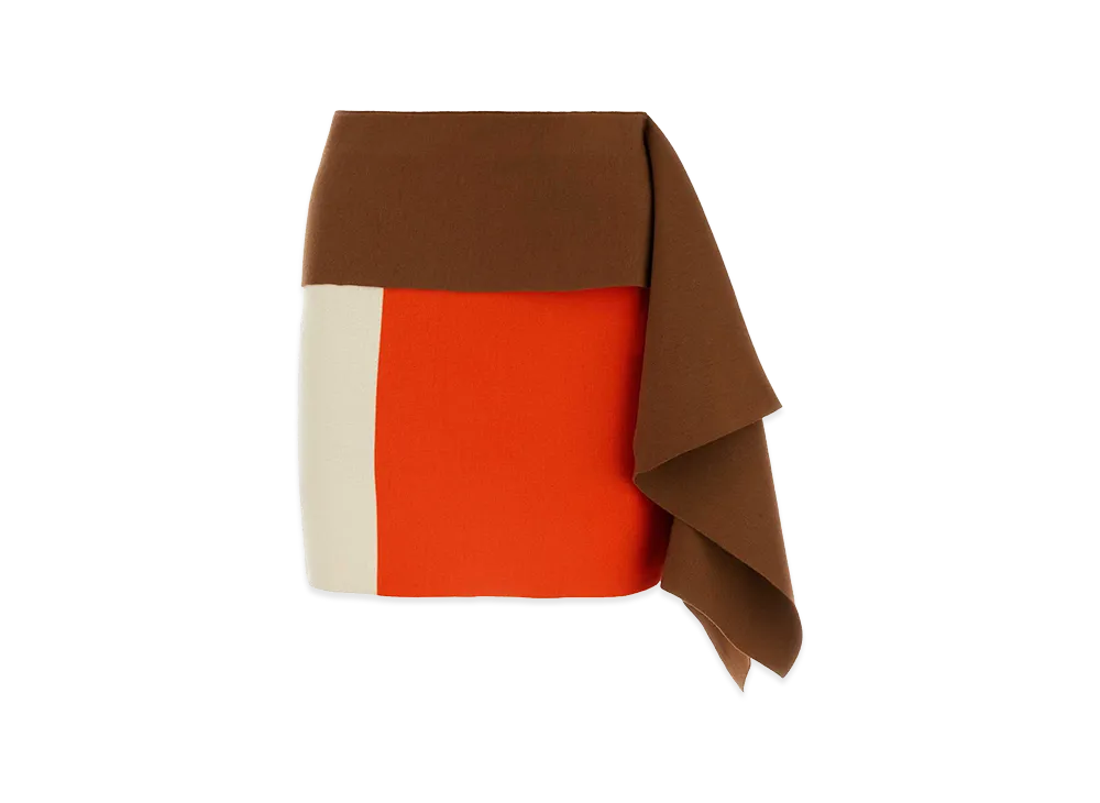 FENDI Women's Wool Mini Skirt "Multicolor"