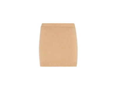 FENDI Women's Cashmere Mini Skirt "Beige"