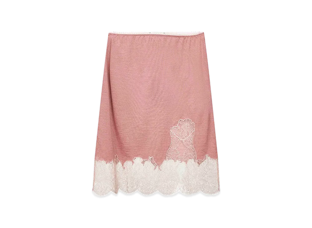 FENDI Women's Cashmere Blend Skirt "Pink/Multicolor"