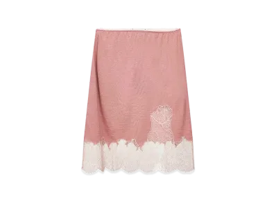 FENDI Women's Cashmere Blend Skirt "Pink/Multicolor"