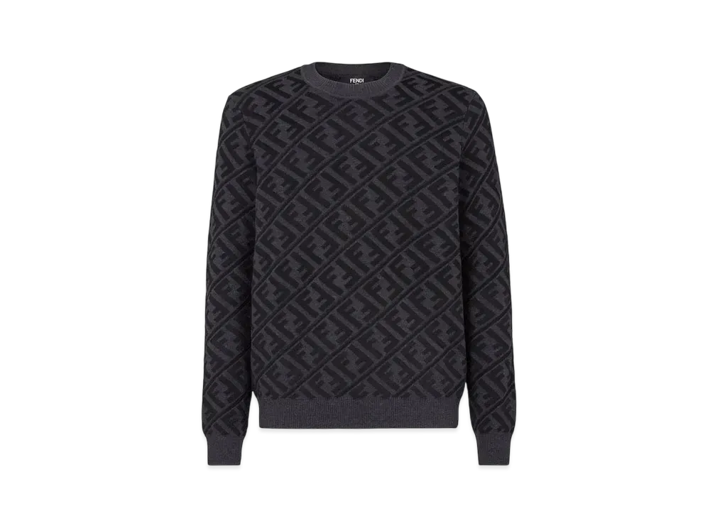 FENDI Men's Wool Sweater "Black"