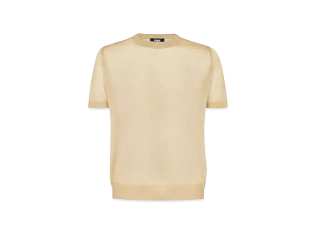 FENDI Men's Metallic Yarn Sweater "Gold"