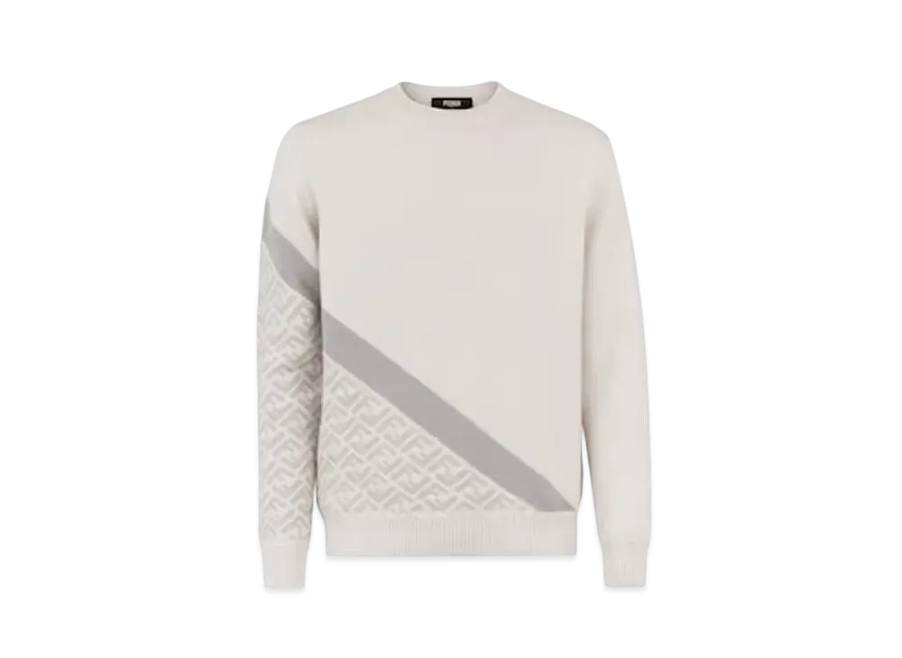 FENDI Men's Wool Sweater "White"