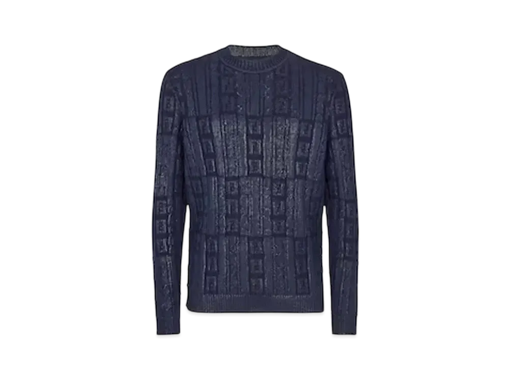 FENDI Men's Wool Sweater "Blue"