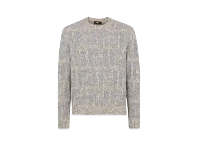 FENDI Men's Sweater Alpaca and Wool FF "Gray"
