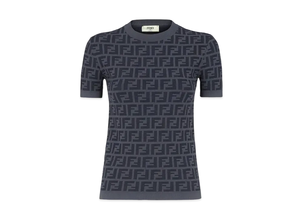 FENDI Sweater FF Viscose Jumper "Dark Gray"