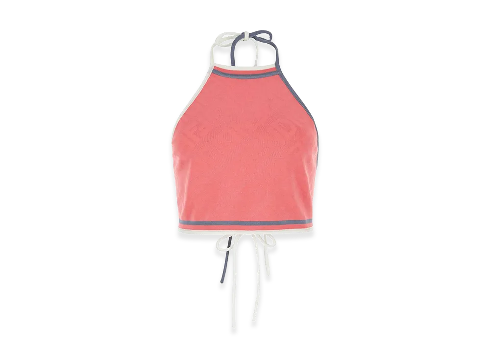 FENDI Women's Viscose Blend Crop Top "Dark Pink"