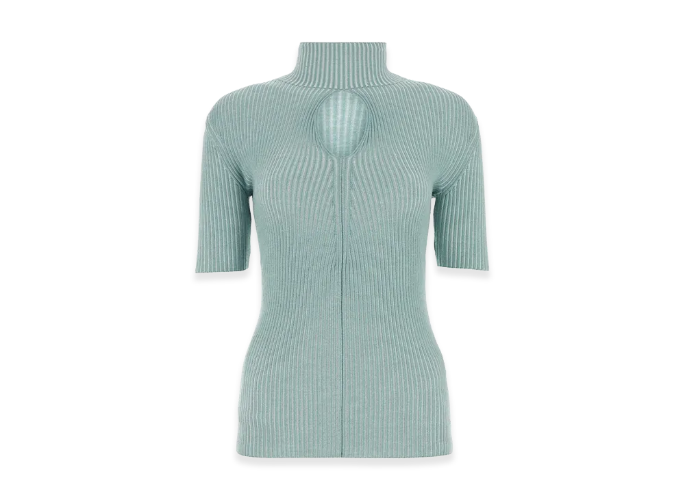 FENDI Women's Wool Top "Light Blue"