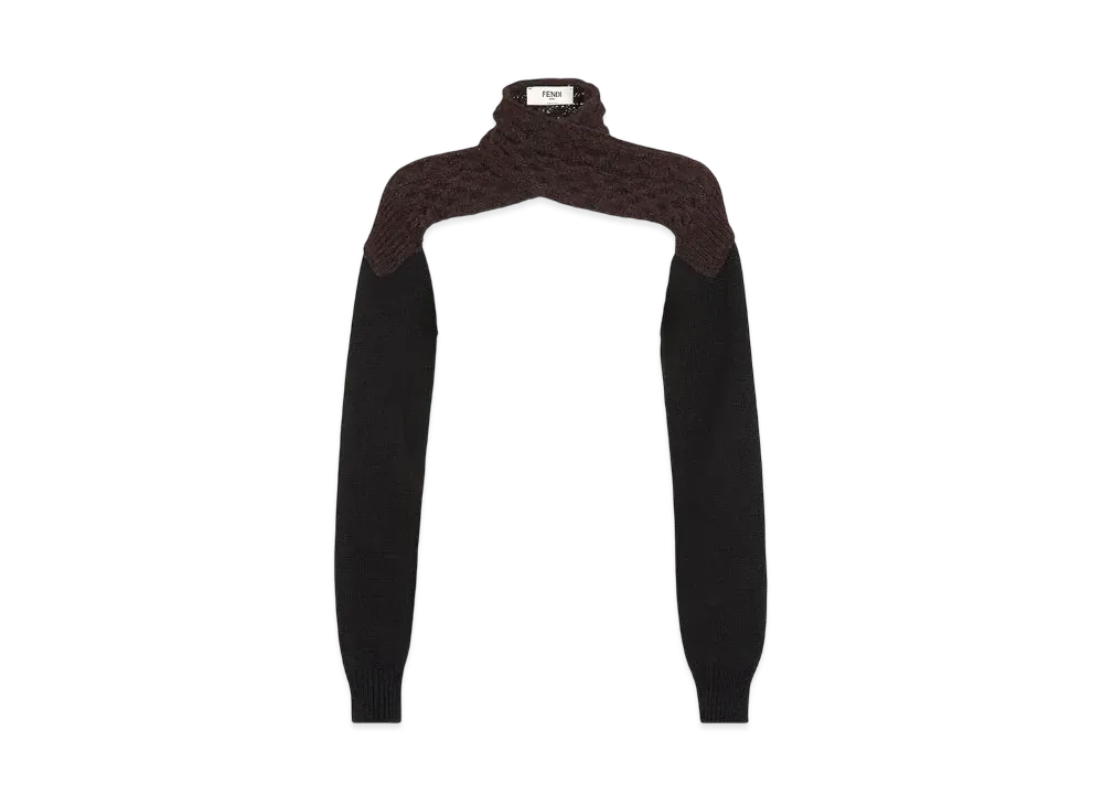 FENDI Women's Wool Shrug "Purple"