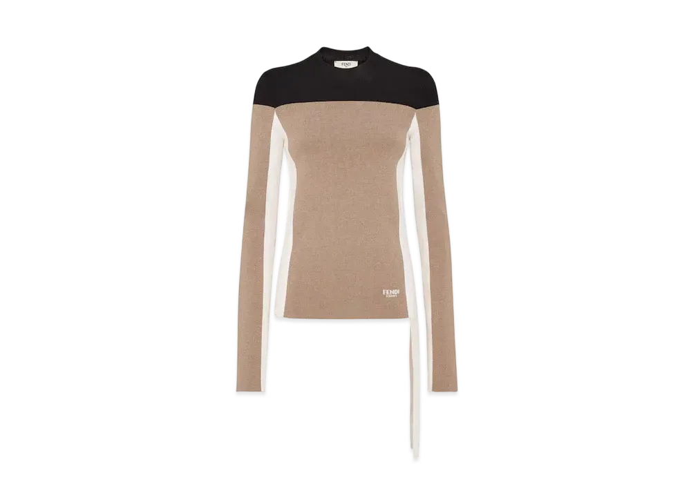 FENDI Women's Wool & Viscose Sweater "Beige"