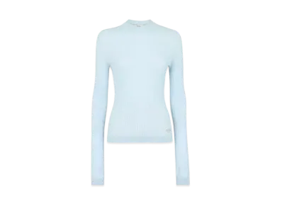 FENDI Women's Wool & Silk Sweater "Light Blue"