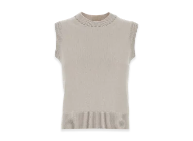 FENDI Women's Cappuccino Cashmere Vest "Beige"
