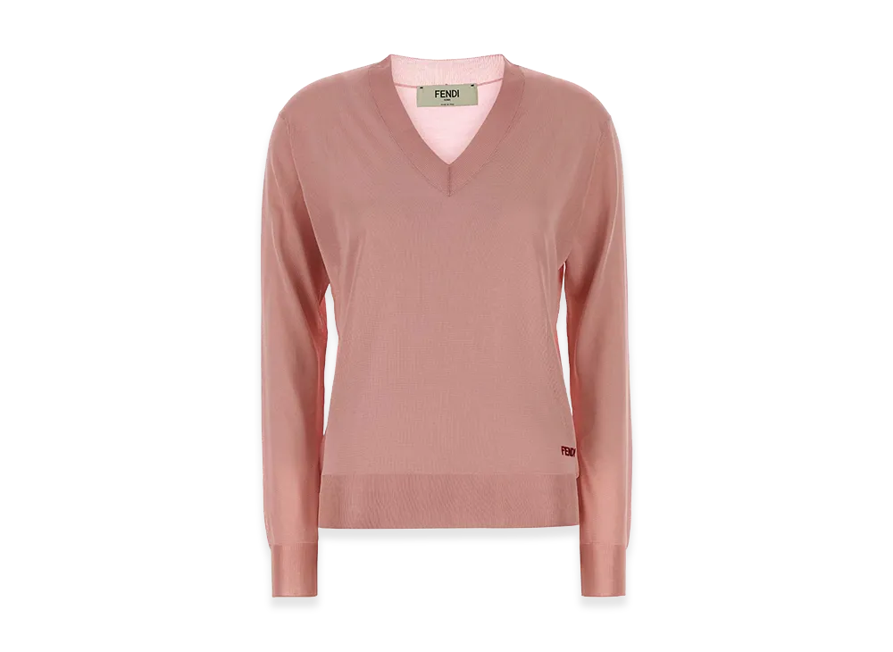 FENDI Women's Stretch Viscose Sweater "Pink"