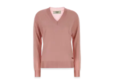 FENDI Women's Stretch Viscose Sweater "Pink"