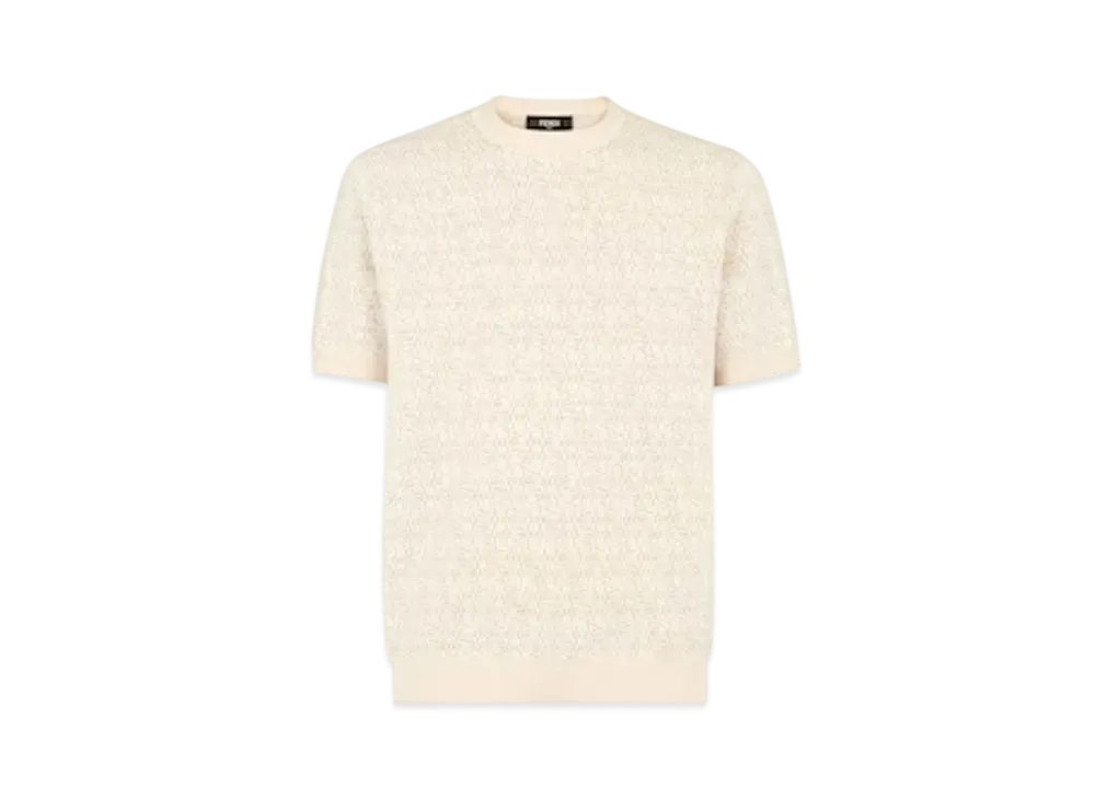 FENDI Men's FF Labyrinth Wool Sweater "Beige"