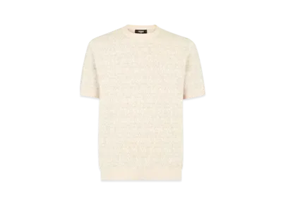 FENDI Men's FF Labyrinth Wool Sweater "Beige"