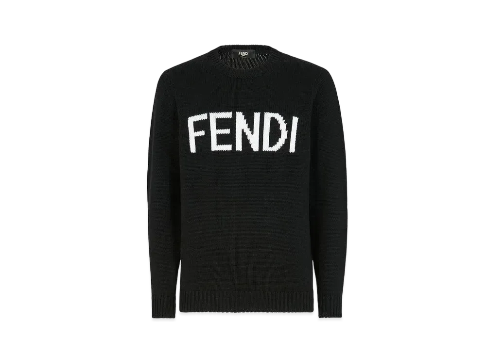 FENDI Men's Wool Sweater "Black"