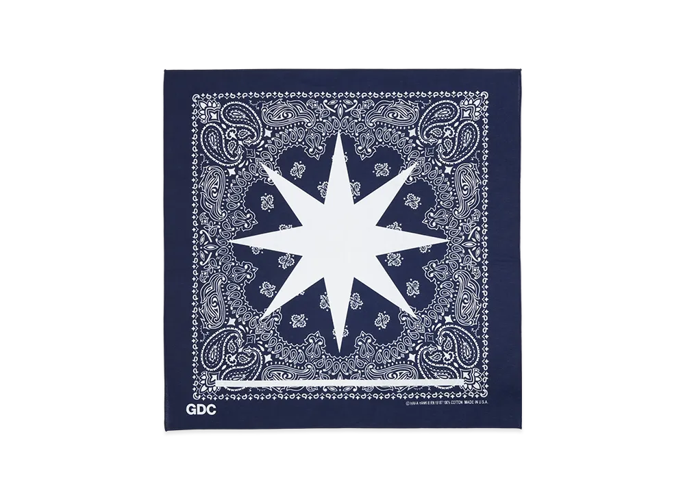 GDC x Hav-A-Hank Star Bandana "Navy"