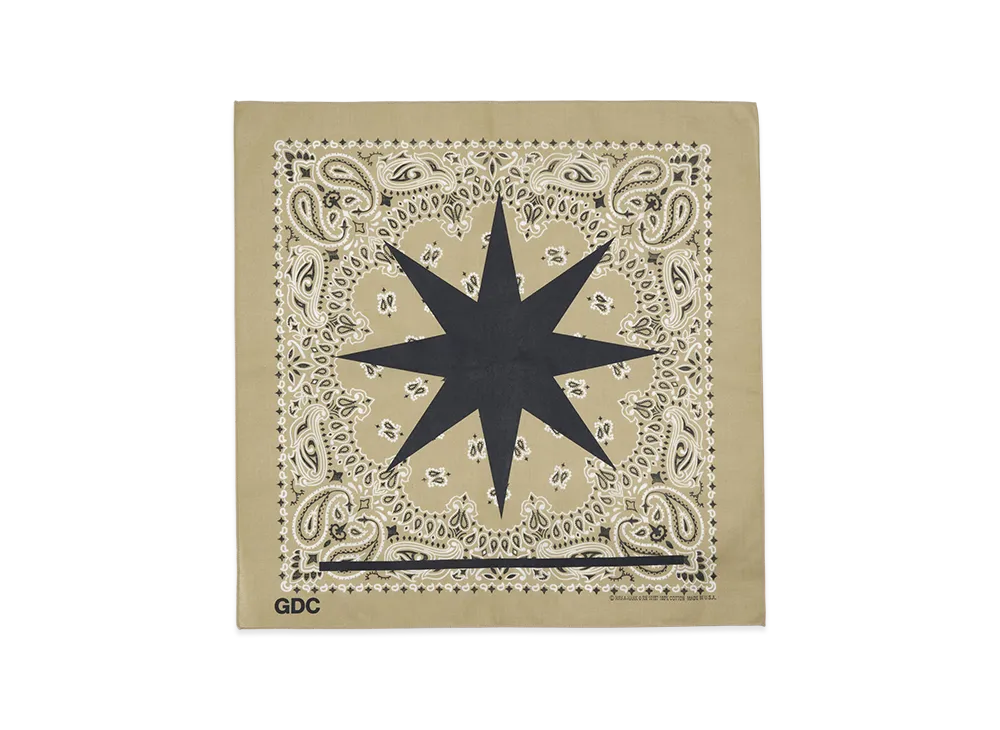GDC x Hav-A-Hank Star Bandana "Beige"