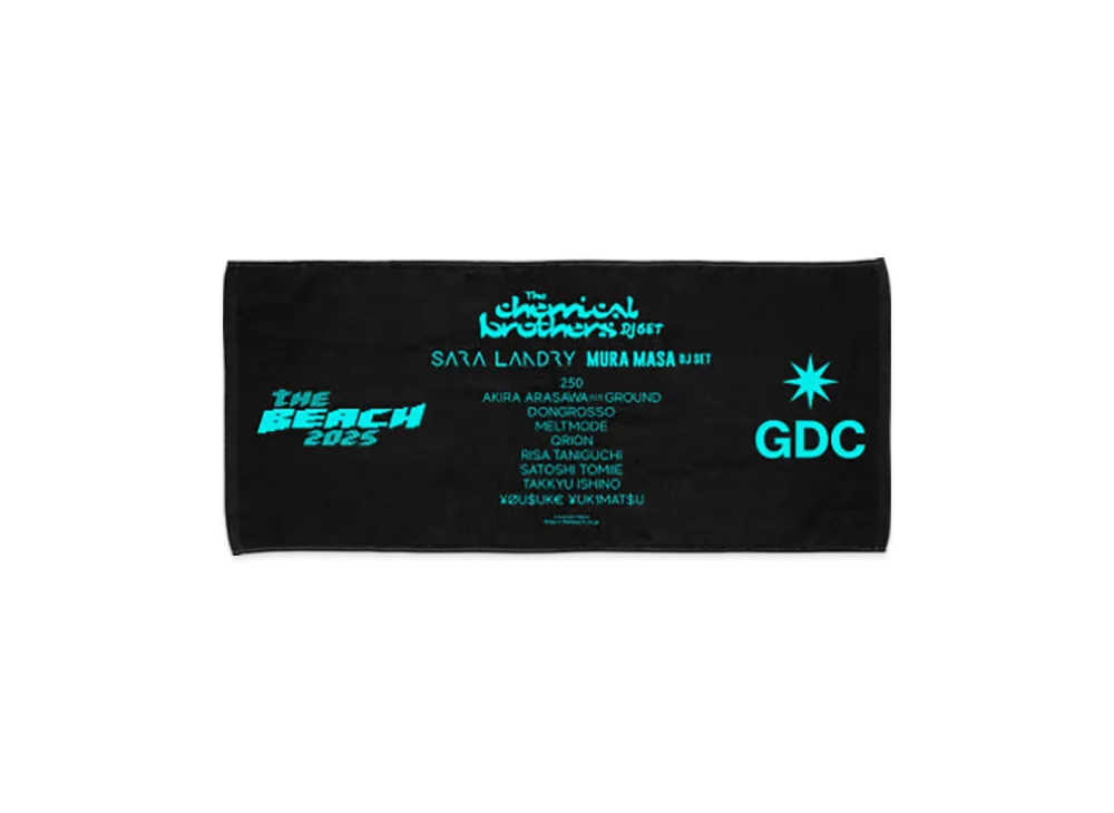 GDC x Beach2025 Collabo Towel "Black"