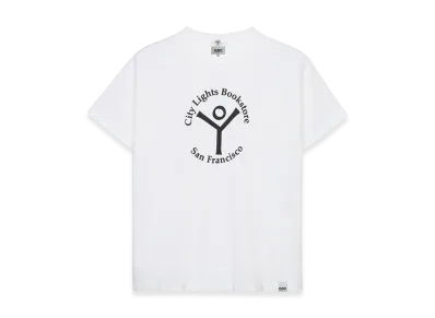GDC City Lights Bookstore Logo Tee "White"