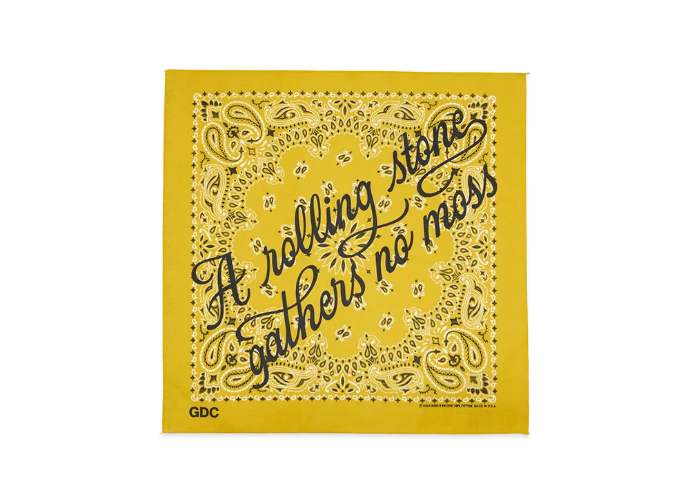 GDC x Hav-A-Hank Logo Bandana "Yellow"