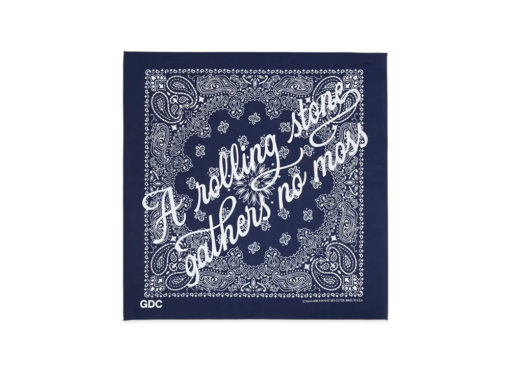 GDC x Hav-A-Hank Logo Bandana "Navy"