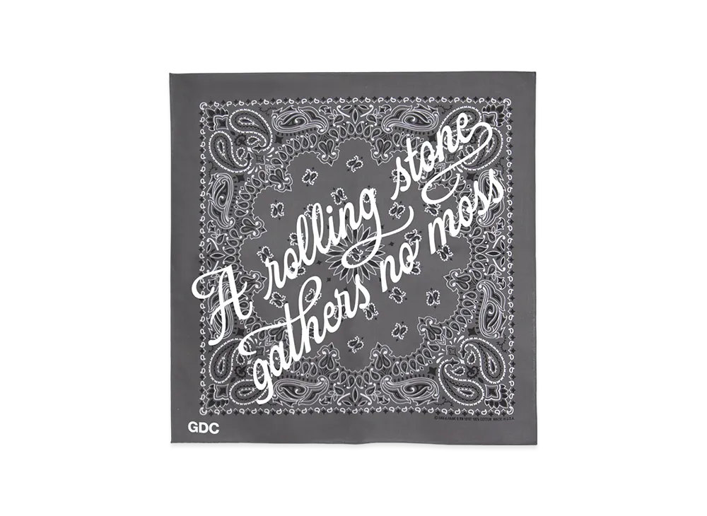 GDC x Hav-A-Hank Logo Bandana "Charcoal"