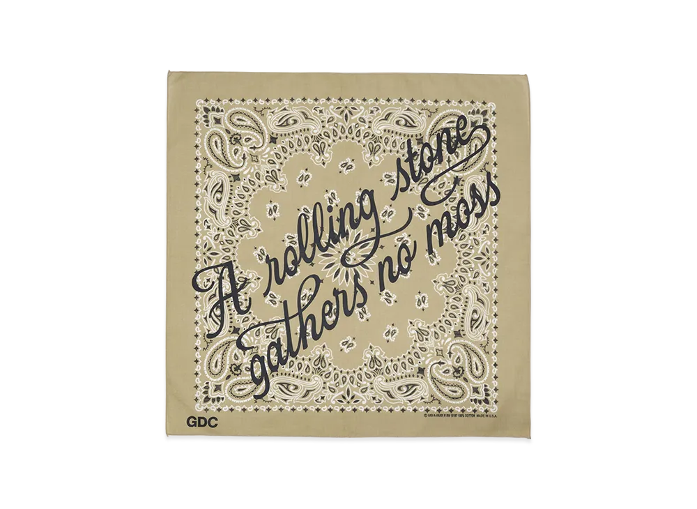 GDC x Hav-A-Hank Logo Bandana "Beige"