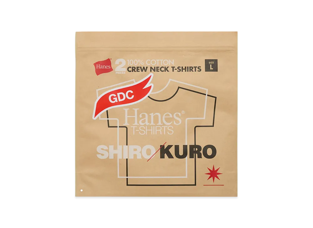GDC x Hanes Shiro Kuro 2Pack T "White/Black"