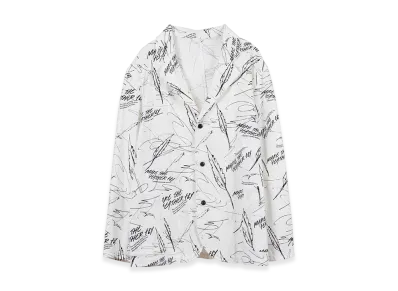 GDC x KJ All-Over Pattern Jacket "White"